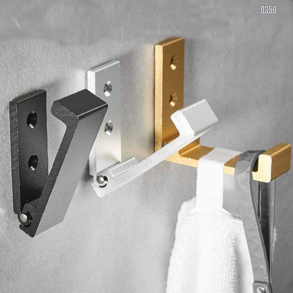 thumbnail image 2 of INVISIBLE FOLDING ALUMINUM Wall Mount Hook Headphones Holder Coat 2 of 9