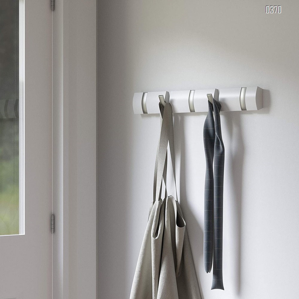 coat rack retractable hooks