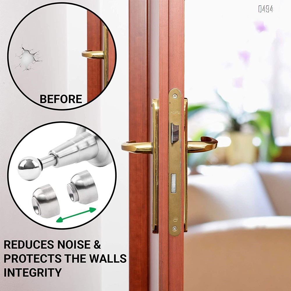 Door Stop with SoftCatch Stainless Steel Brushed