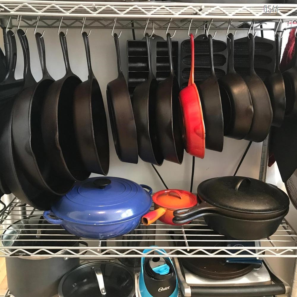 Heavy Duty S Hooks Pan Pot Holder Rack Hooks Hanging Hangers S Shaped